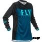 Футболка для мотокросса женская FLY RACING WOMEN'S LITE синяя/голубая/черная (2020)