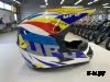 Шлем кроссовый HETOSHI UFD XD1-43 цв. Бело-сине-красно-желтый р. XL