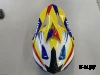 Шлем кроссовый HETOSHI UFD XD1-43 цв. Бело-сине-красно-желтый р. XL