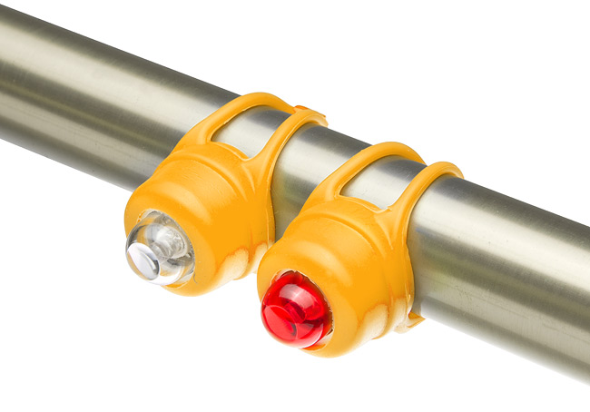 Фонари габаритные JY-320F+JY-320T, передний с белым, задний с красным светодиода