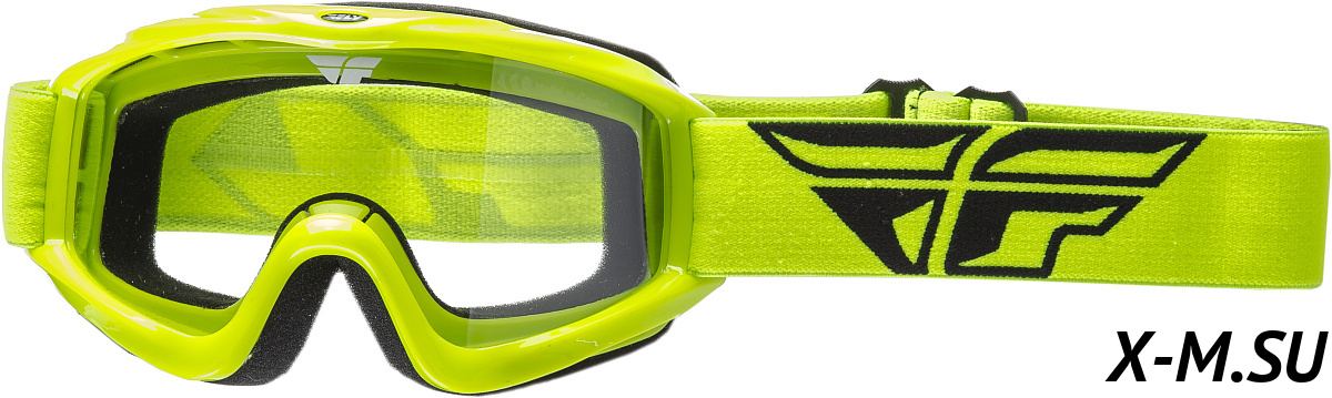 Очки для мотокросса FLY RACING FOCUS (2019) Hi-Vis жёлтые, прозрачные