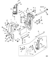 Кронштейн транца(SN- USA 0T801000/ BEL 0P268000 и выше) 2-Х ТАКТНОГО ПЛМ MERCURY 75 Серийный номер от 0G760300 до 0T979999