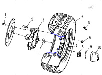Колеса передние квадроцикла STELS ATV 300 B