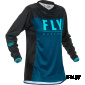 Футболка для мотокросса женская FLY RACING WOMEN'S LITE синяя/голубая/черная (2020)