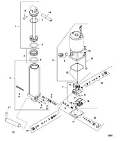 Гидроподъем 4-Х ТАКТНОГО ПЛМ MERCURY 60 Серийный номер от 1C000001 до 1C050251