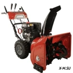 Снегоуборщик бензиновый DDE ST9071LE (двиг-ль Loncin &quot;SnowEngine&quot; 9 л.с, 28&quot;, 6 вперёд/2 назад, 15&quot; колёса, эл. старт, LED фара, управление выбросом н