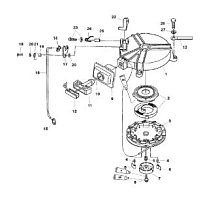 Ручной стартер 4-Х ТАКТНОГО ПЛМ MERCURY 5 Серийный номер от 0P401000 и выше