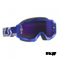 Очки Hustle X MX blue/white purple chrome works