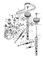 Впускные и выпускные клапаны 4-Х ТАКТНОГО ПЛМ MERCURY 115 Серийный номер от 10T801000 до 1B226999