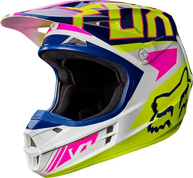 Мотошлем Fox V1 Falcon Helmet Navy/White