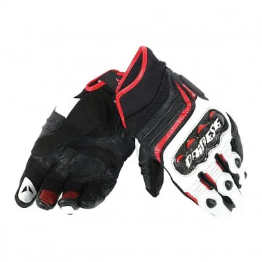 Перчатки CARBON D1 SHORT LADY BLACK/WHITE/LAVA-RED