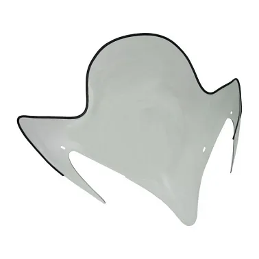 Стекло ветровое для снегохода Yamaha RX-1MTX 2009 увеличенное (высота 53см, толщина 2мм, ПЭТг)